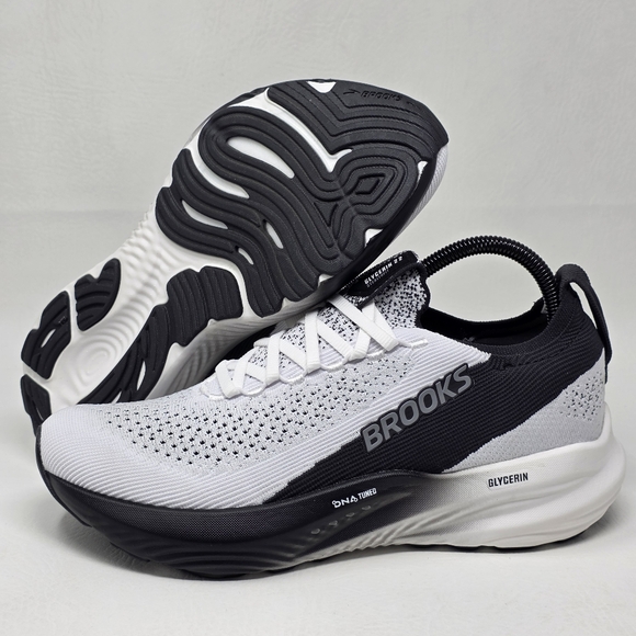 Brooks Adrenaline GTS 22 Grey/Black Men's Size 8 Running Shoes 110481D135 New